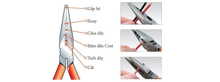 Kìm nhọn đa năng Fujiya GMR-150S Kìm nhọn đa năng Fujiya GMR-150S