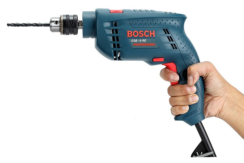 Máy khoan động lực Bosch GSB 10 RE kèm phụ kiện Máy khoan động lực Bosch GSB 10 RE kèm phụ kiện