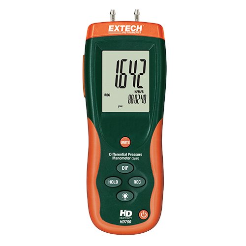 Máy đo chênh áp 0 đến 2 psi Extech HD700