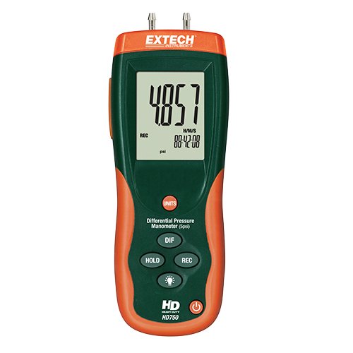 Máy đo chênh áp 0 đến 5 psi Extech HD750