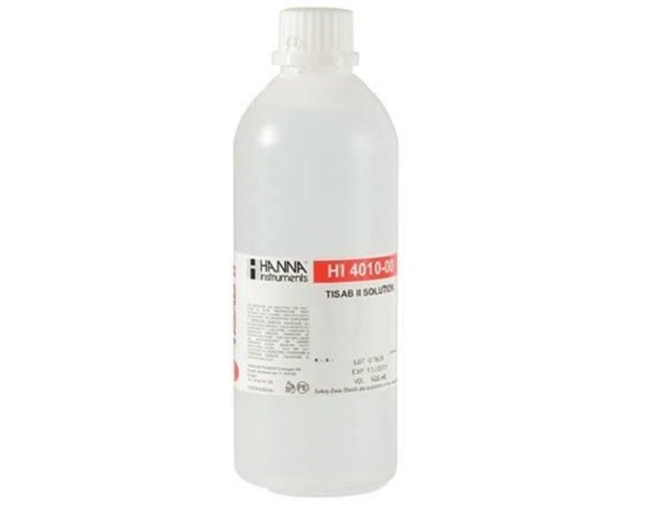 HI4010-00 là một dung dịch TISAB II dùng cho điện cực chọn lọc ion đo floride.
