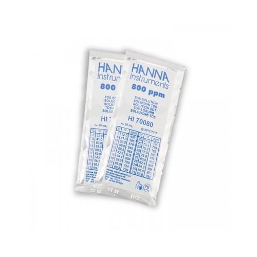 Dung dịch hiệu chuẩn TDS 800 mgL ppm hộp 25 gói 20ml HI70080P