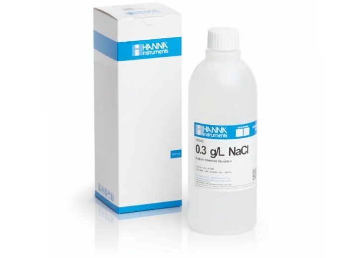 HI7085L là dung dịch chuẩn hiệu chuẩn NaCl 0,3 g / L HI7085L là dung dịch chuẩn hiệu chuẩn NaCl 0,3 g / L