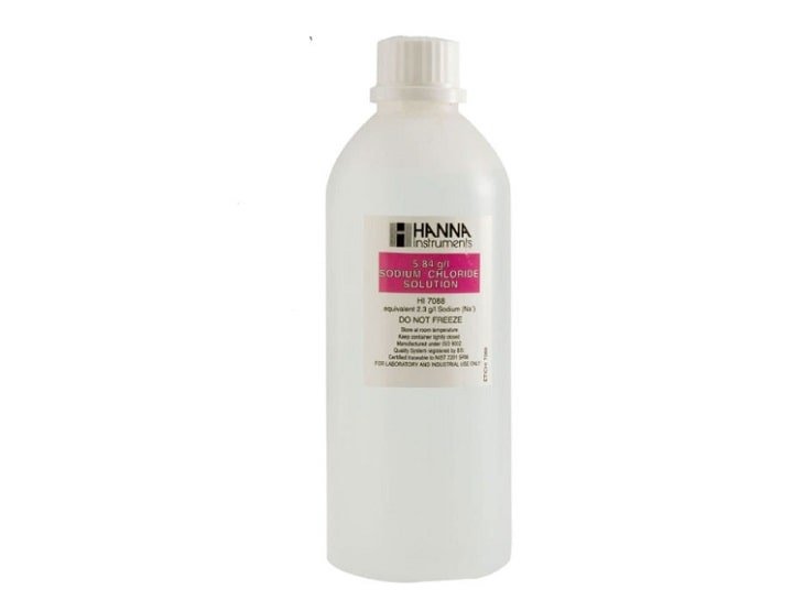 HI7088L là một dung dịch hiệu chuẩn Natri Clorua (NaCl) 5.84 g/L chất lượng cao HI7088L là một dung dịch hiệu chuẩn Natri Clorua (NaCl) 5.84 g/L chất lượng cao