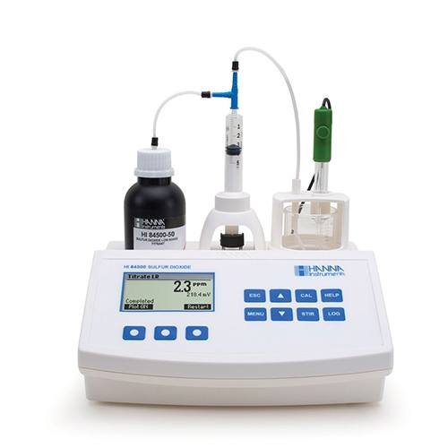 Máy chuẩn độ mini sulfua dioxit Hanna HI84500-02