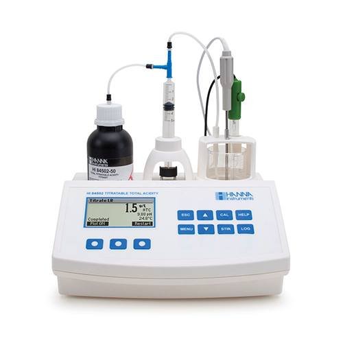 Máy phân tích tổng nồng độ acid trong rượu mini Hanna HI84502
