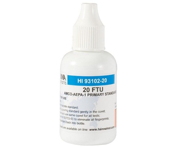 HI93102-20 là dung dịch dùng để hiệu chuẩn độ đục tại 20 NTU. HI93102-20 là dung dịch dùng để hiệu chuẩn độ đục tại 20 NTU.