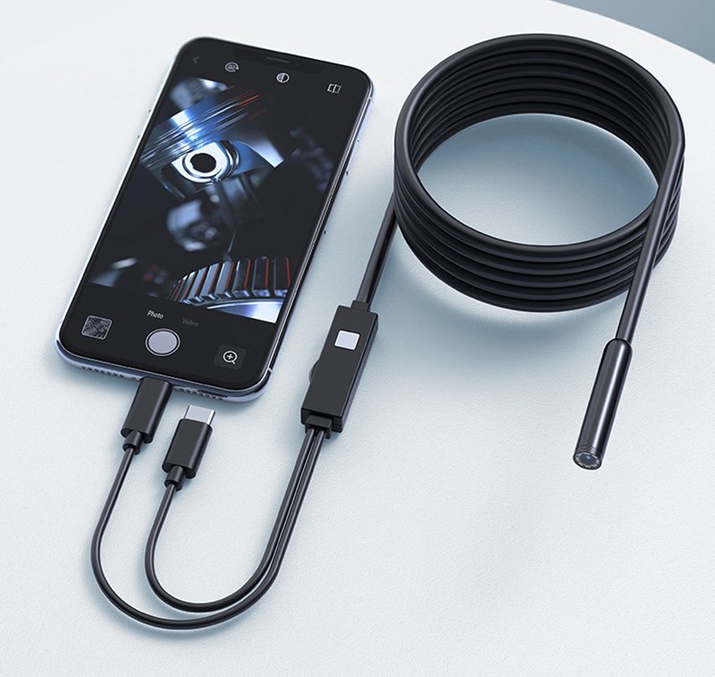 Camera nội soi kết nối trực tiếp 2 trong 1 Apple Android W400C Camera nội soi kết nối trực tiếp 2 trong 1 Apple Android W400C