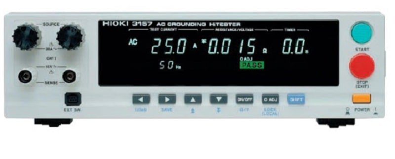 Thiết bị đo cao áp Hioki 3157-01 là thiết bị kiểm tra mặt đất không thể thiếu đối với chứng nhận tiêu chuẩn
