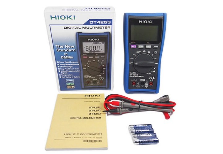 Hioki DT4253 cho khả năng làm việc liên tục trong nhiều giờ liền Hioki DT4253 cho khả năng làm việc liên tục trong nhiều giờ liền