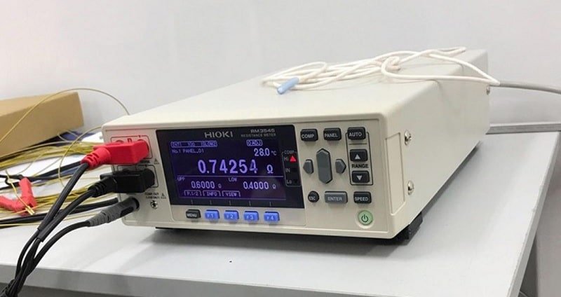 Đồng hồ đo kiểm tra trở kháng Hioki RM3545 có thể đo ở phạm vi rộng 10 Ωm đến 1000 MΩ