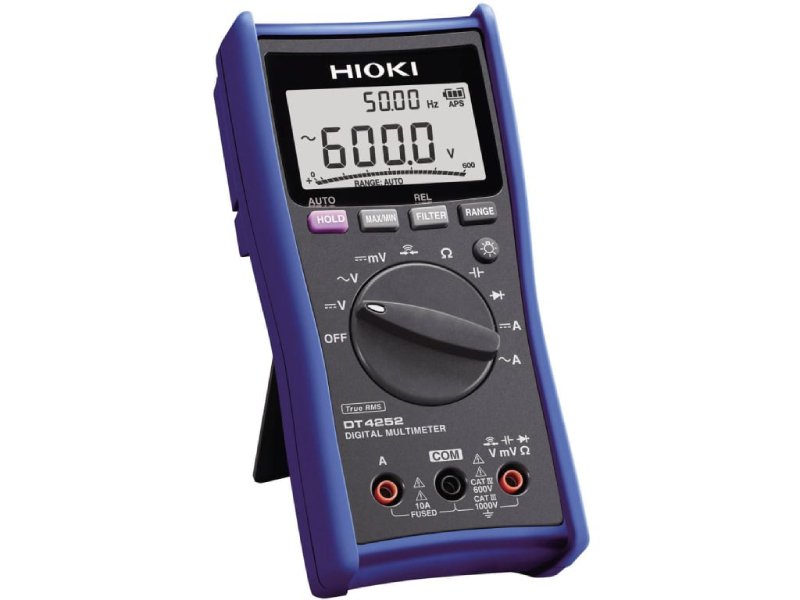 Đồng hồ vạn năng Hioki DT4252 đo dòng AC/DC với dải đo lên đến 1000V Đồng hồ vạn năng Hioki DT4252 đo dòng AC/DC với dải đo lên đến 1000V