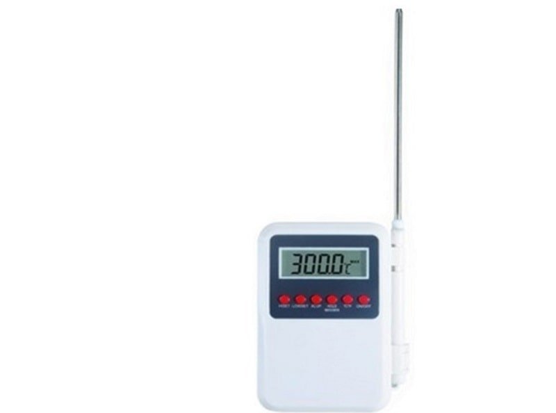 áy đo nhiệt độ kỹ thuật số KT500 dạng cầm tay có que kim loại nhọn dùng để đo nhiệt độ của thức ăn, nước uống như thịt, cá, sữa, cà phê... áy đo nhiệt độ kỹ thuật số KT500 dạng cầm tay có que kim loại nhọn dùng để đo nhiệt độ của thức ăn, nước uống như thịt, cá, sữa, cà phê...