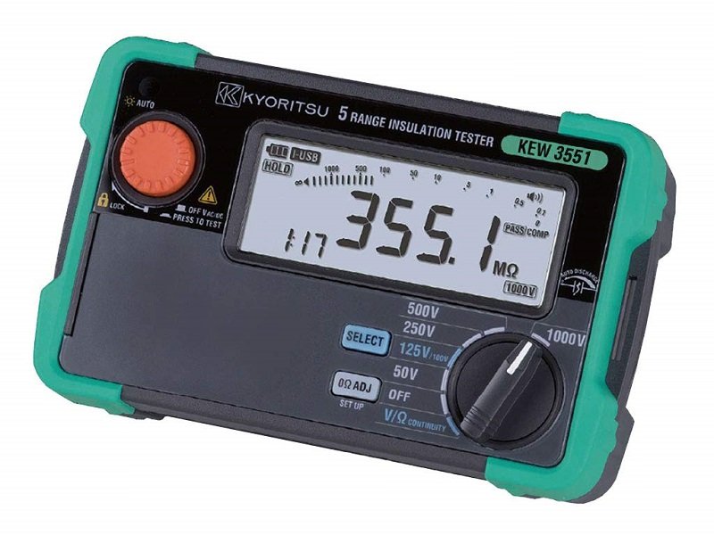 Đồng hồ đo điện trở cách điện Kyoritsu 3551 Đồng hồ đo điện trở cách điện Kyoritsu 3551
