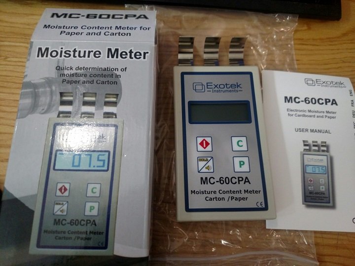 Máy đo độ ẩm giấy Exotek MC-60CPA Máy đo độ ẩm giấy Exotek MC-60CPA