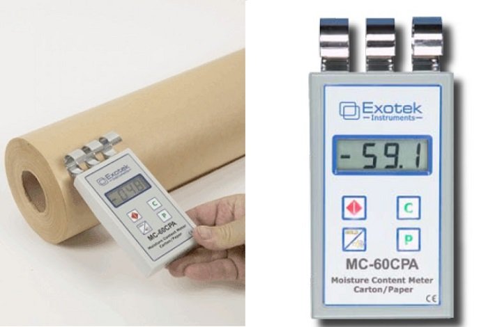 Exotek MC-60CPA là máy đo độ ẩm giấy thiết kế cầm tay Exotek MC-60CPA là máy đo độ ẩm giấy thiết kế cầm tay