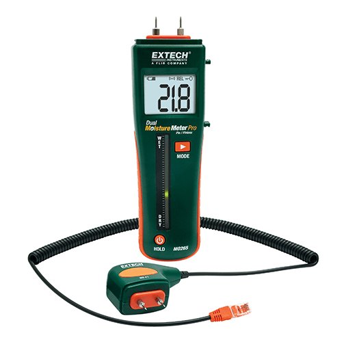 Máy đo độ ẩm gỗ ghim và Pinless Extech MO265