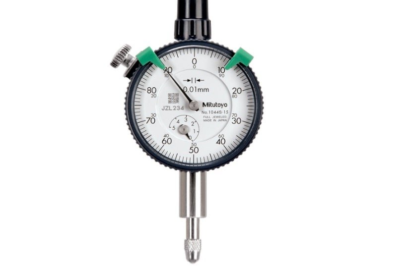 Đồng hồ so kiểu sơ Mitutoyo 1044S có khả năng thực hiện đo ở phạm vi từ 0-5mm Đồng hồ so kiểu sơ Mitutoyo 1044S có khả năng thực hiện đo ở phạm vi từ 0-5mm