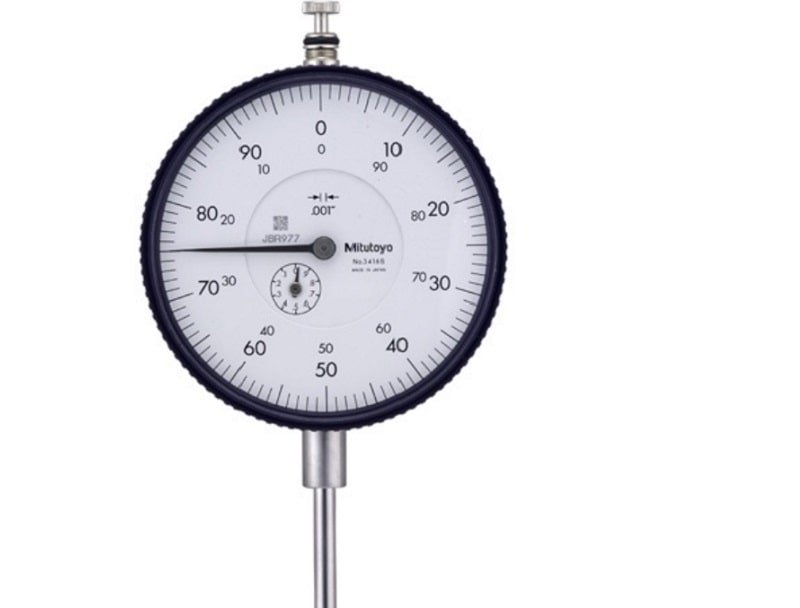 Đồng hồ so Mitutoyo 3058S-19 được làm bằng chất liệu cứng cáp, chịu được va đập 