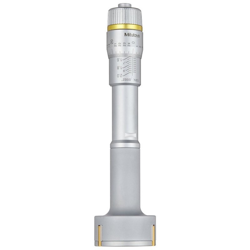 Panme đo lỗ ba chấu Mitutoyo 368-173 có dải đo từ 87-100mm với độ chia là 0.005mm và độ chính xác: ±3μm. Panme đo lỗ ba chấu Mitutoyo 368-173 có dải đo từ 87-100mm với độ chia là 0.005mm và độ chính xác: ±3μm.