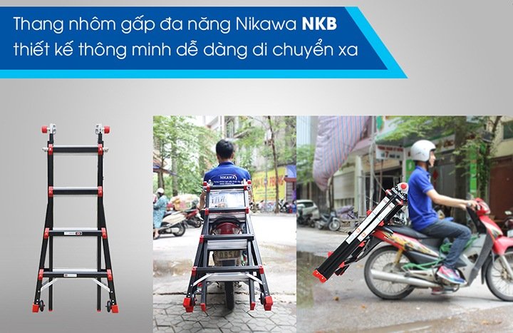 Hình ảnh thực tế của thang nhôm đa năng Hình ảnh thực tế của thang nhôm đa năng