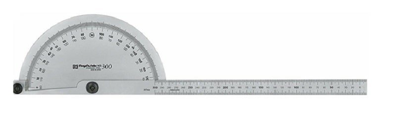 Thước đo góc 0-180 độ Niigata PRT192-120S được làm inox cao cấp có độ cứng cao Thước đo góc 0-180 độ Niigata PRT192-120S được làm inox cao cấp có độ cứng cao