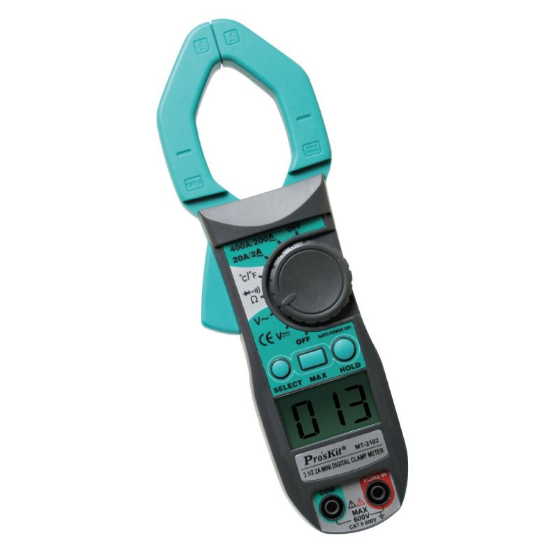 Ampe kìm Proskit MT-3102 có khả năng đo điện áp DC ở mức 600V Ampe kìm Proskit MT-3102 có khả năng đo điện áp DC ở mức 600V