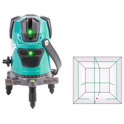 Máy cân bằng Laser Xanh 1 tia ngang, 4 tia dọc SA511G