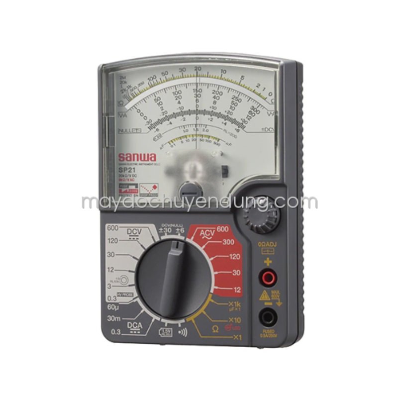 Đồng hồ vạn năng chỉ thị kim Sanwa SP21 được thiết kế bởi chất liệu cứng cáp Đồng hồ vạn năng chỉ thị kim Sanwa SP21 được thiết kế bởi chất liệu cứng cáp