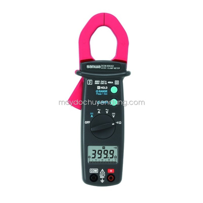ampe kìm Sanwa DCM400AD có số hiển thị lên đến 4000 ampe kìm Sanwa DCM400AD có số hiển thị lên đến 4000