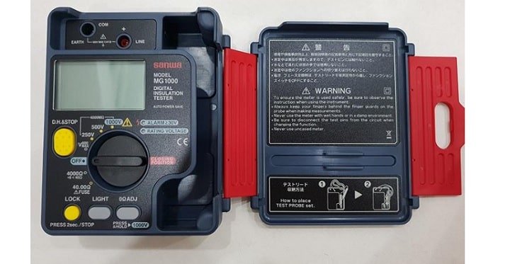 Đồng hồ đo điện trở cách điện Sanwa MG1000 đo điện trở cách điện 1000V-400MΩ Đồng hồ đo điện trở cách điện Sanwa MG1000 đo điện trở cách điện 1000V-400MΩ