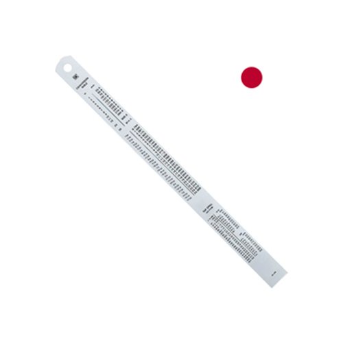 Thước lá inox mạ nhũ bạc 1m Niigata SV-1000