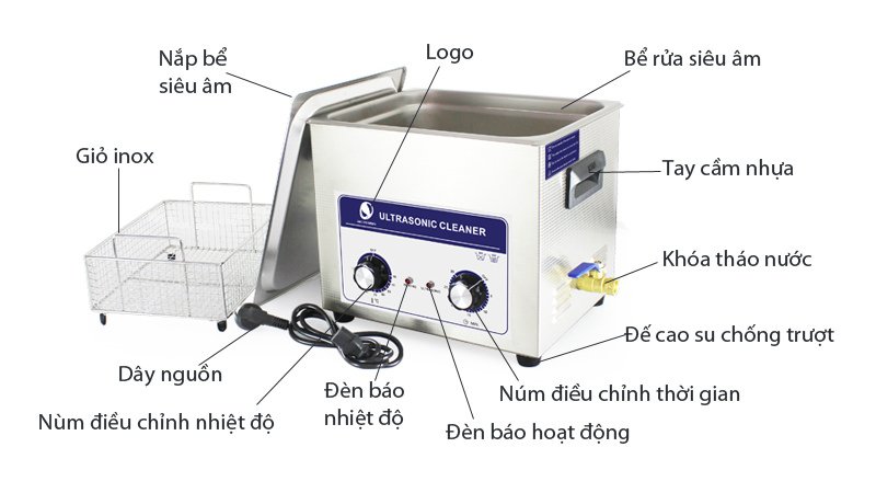 Máy rửa siêu âm gia nhiệt TP-06 15 lít Máy rửa siêu âm gia nhiệt TP-06 15 lít
