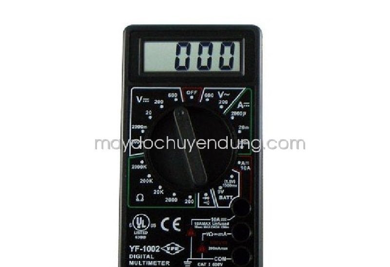 Đồng hồ Tenmars YF-1002 có khả năng đo điện áp AC/DC lên đến 600V
