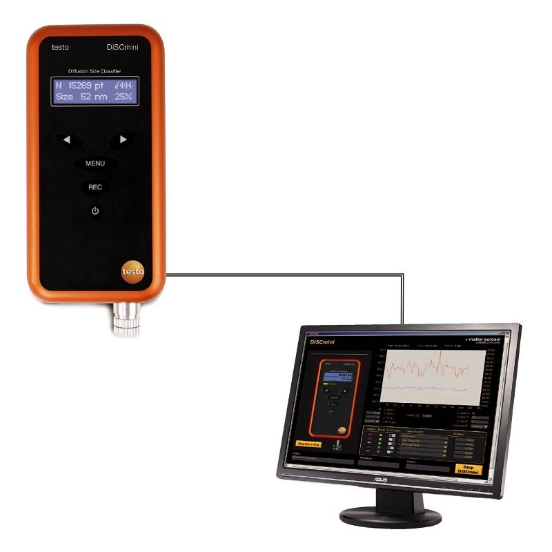 Máy đo độ bụi Testo DiSCmini Máy đo độ bụi Testo DiSCmini