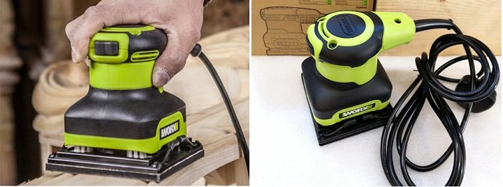 Máy chà nhám rung 240W Worx Green WU646