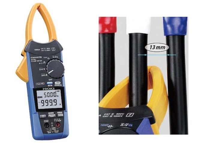 Ampe kìm Hioki CM4375 thiết kế nhỏ gọn, gọng kìm mỏng Ampe kìm Hioki CM4375 thiết kế nhỏ gọn, gọng kìm mỏng