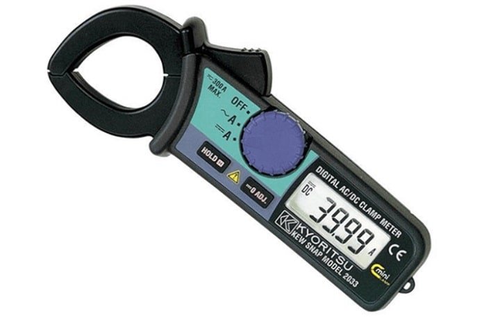 Ampe kìm Kyoritsu 2033 thiết kế nhỏ gọn, dễ dàng bỏ túi. Ampe kìm Kyoritsu 2033 thiết kế nhỏ gọn, dễ dàng bỏ túi.