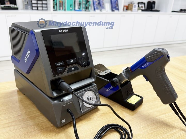 Trạm hàn đa năng Atten GT-5150P đi kèm với tay hàn chắc chắn Trạm hàn đa năng Atten GT-5150P đi kèm với tay hàn chắc chắn