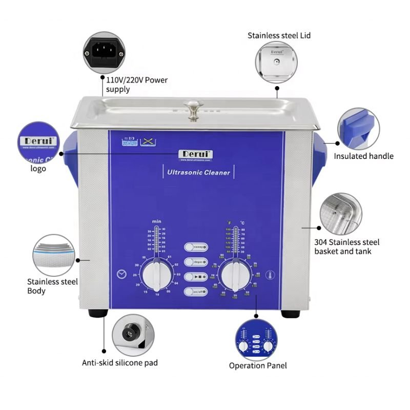 Bể rửa siêu âm Derui DR-DS45 được trang bị chức năng Degas
