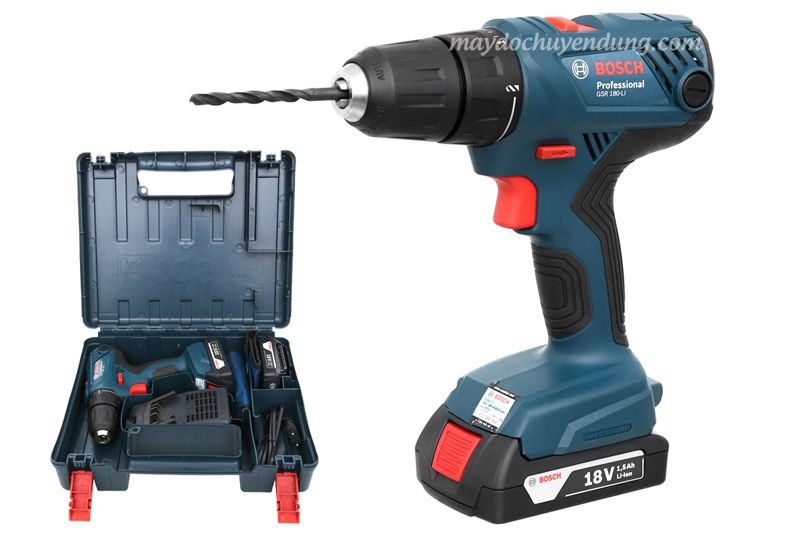 Bộ khoan pin Bosch GSR 180 li Bộ máy khoan pin Bosch GSR 180 li