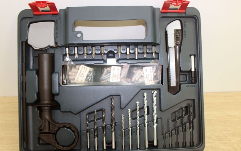 Các phụ kiện mũi khoan, mũi vít của Bosch GSB 13 re set 100 Các phụ kiện mũi khoan, mũi vít của Bosch GSB 13 re set 100