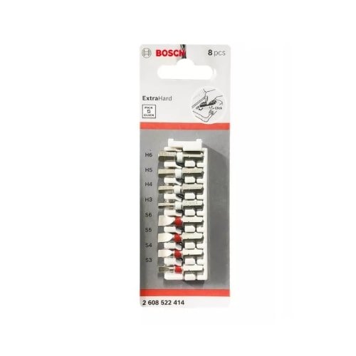 Bộ vặn vít extra hard 25mm đầu SL, Hex Bosch 2608522414 8 món