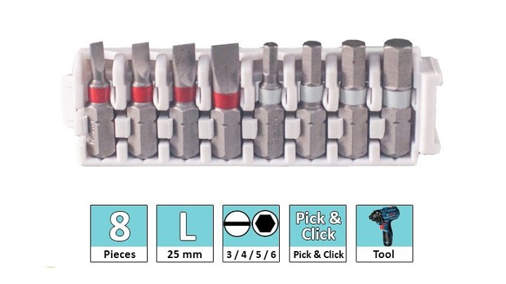 Bộ vặn vít SL, Hex Bosch 2608522414 chất lượng cao Bộ vặn vít SL, Hex Bosch 2608522414 chất lượng cao