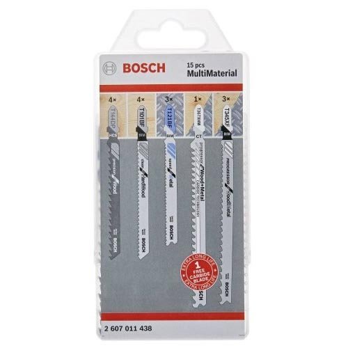 Bộ 15 lưỡi cưa lọng đa năng Bosch 2607011438