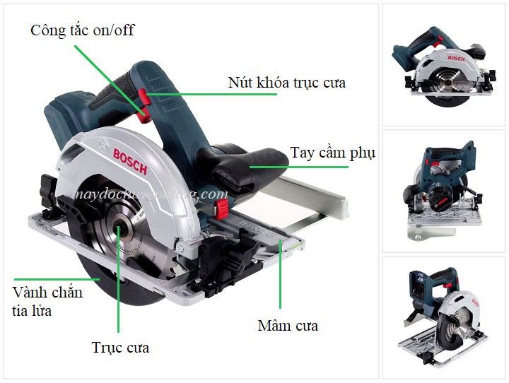 Thiết kế, cấu tạo của Bosch GKS 18V-57 Thiết kế, cấu tạo của Bosch GKS 18V-57