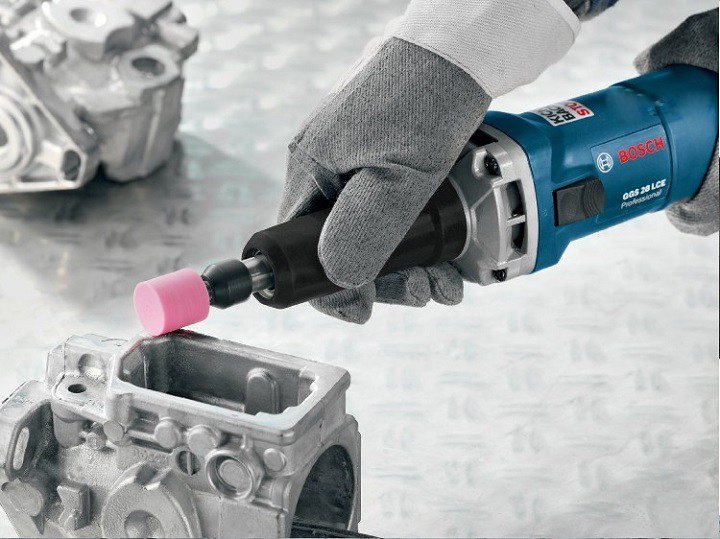 Thao tác mài sử dụng trên máy mài khuôn Bosch GGS 28 LCE Thao tác mài sử dụng trên máy mài khuôn Bosch GGS 28 LCE