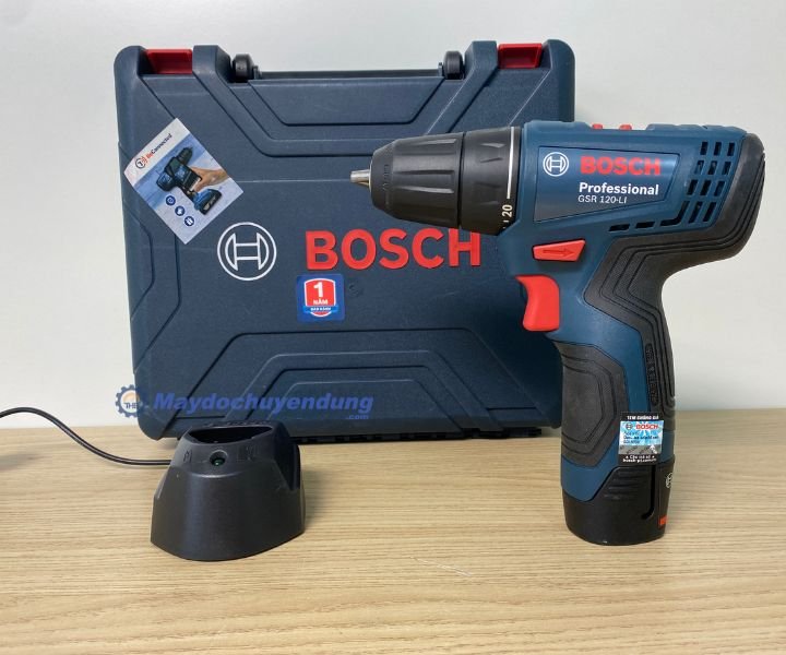 Máy khoan và bắt vít Bosch GSR 120-LI GEN II phù hợp sửa chữa trong gia đình