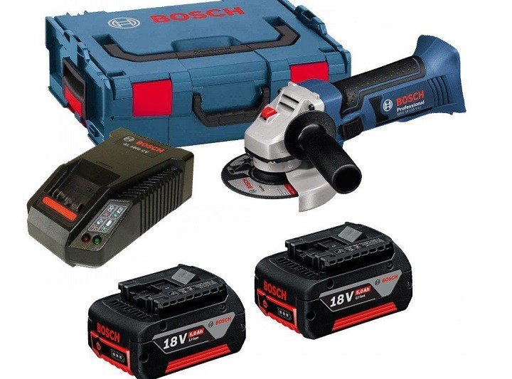 Có gì trong bộ máy mài góc dùng pin Bosch GWS 18V-LI