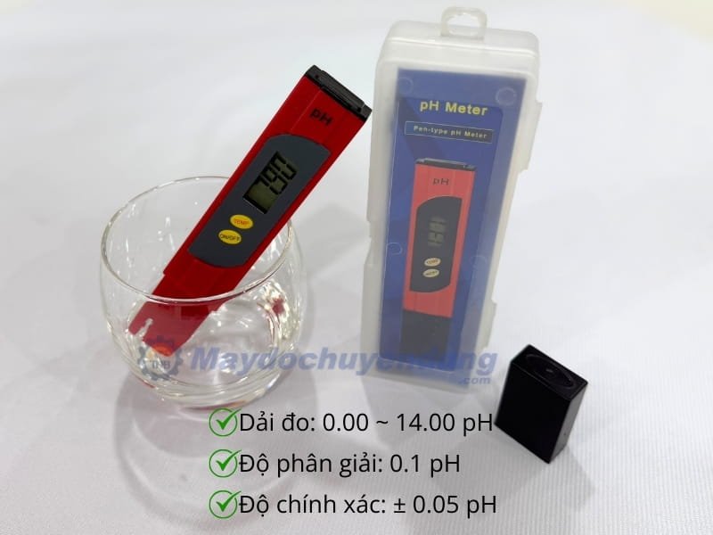 Total Meter P-2S đo lường pH và nhiệt độ nước nhanh chóng, chính xác
